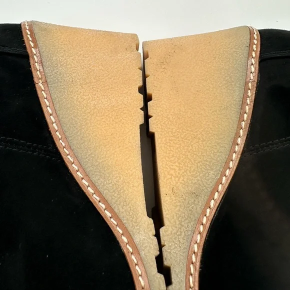 Toms Black Avery Wedge Suede Side Zipper Bootie - Picture 5 of 9